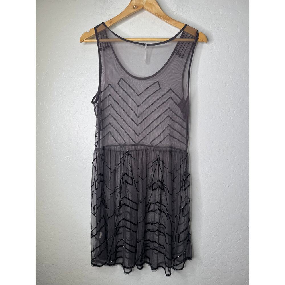 Free People Black and White Mini Dress - Picture 3 of 8